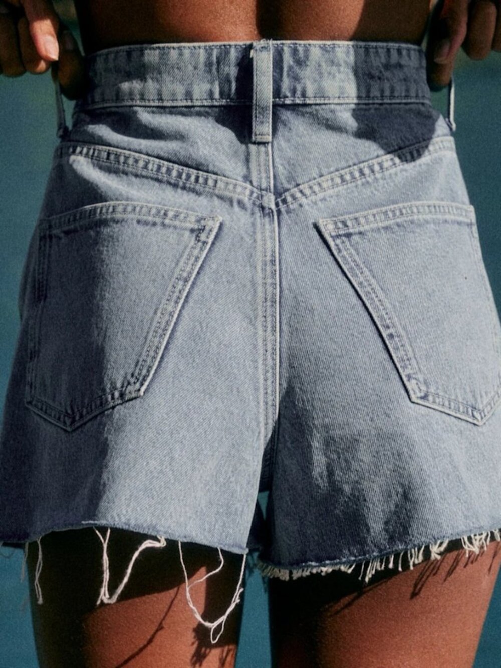 Sezane Le Summer Shorts Light Blue - Size 6